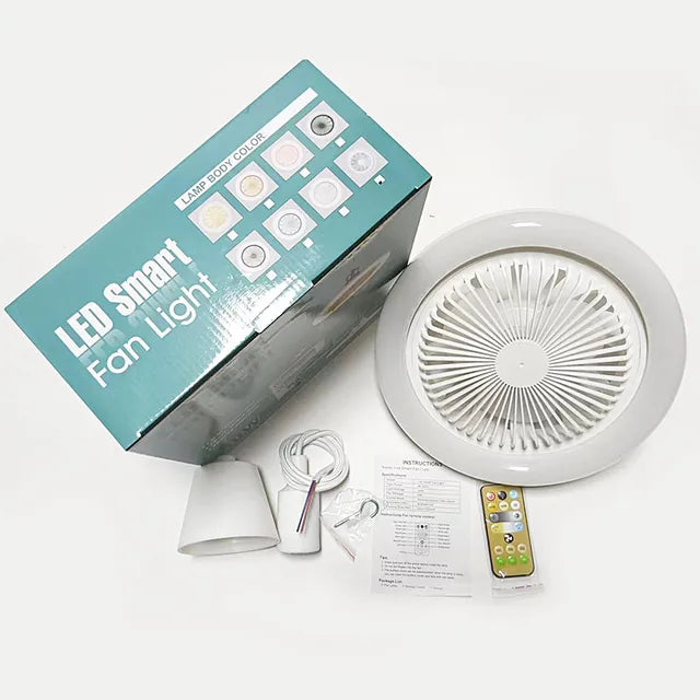 💡 LAMPARA VENTILADOR 2 EN 1 CON CONTROL REMOTO