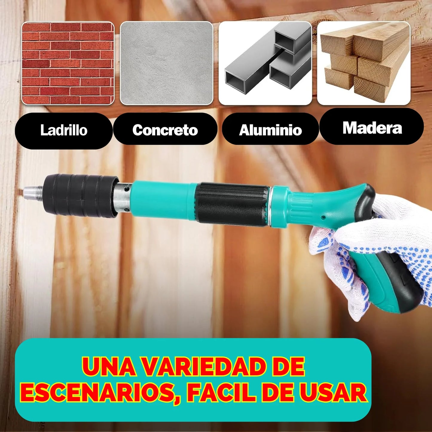 PISTOLA REMACHADORA DE CLAVOS