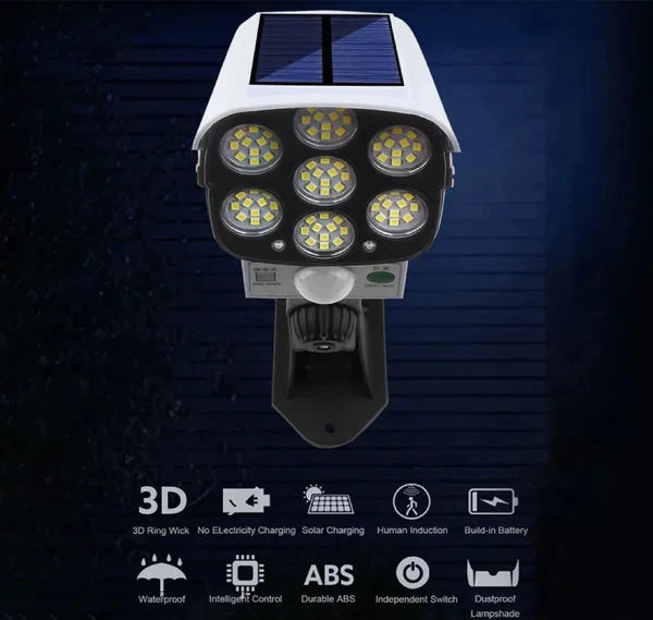 FOCO SOLAR TIPO CAMARA SEGURIDAD