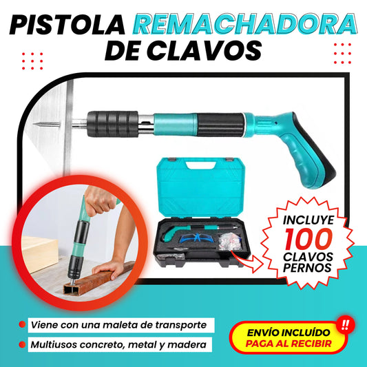 PISTOLA REMACHADORA DE CLAVOS