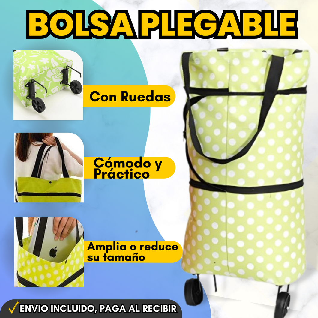 BOLSA PLEGABLE CON RUEDAS – Muy Facil Store MX2